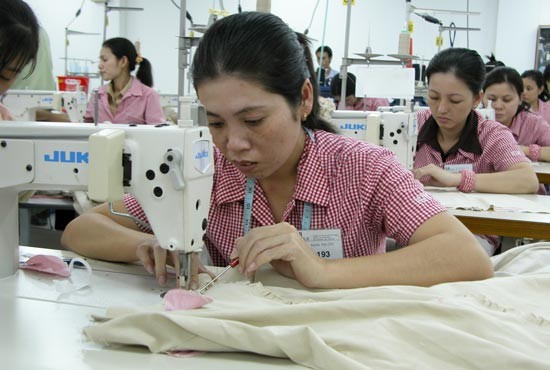 A Japanese invested garment firm in Tan Thuan Export Processing Zone (Photo: SGGP)