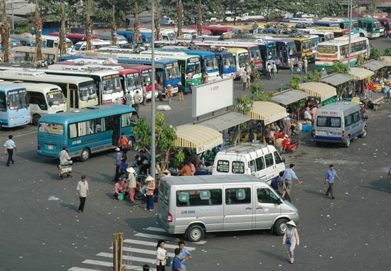 A bus station in HCMC (Photo: SGGP)