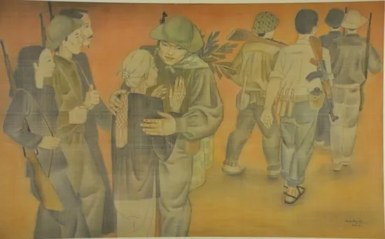 Bộ tranh "Tổ quốc gọi" đoạt giải A Triển lãm mỹ thuật khu vực TPHCM