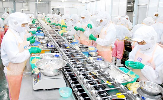 A seafood processing plant (Photo: SGGP)