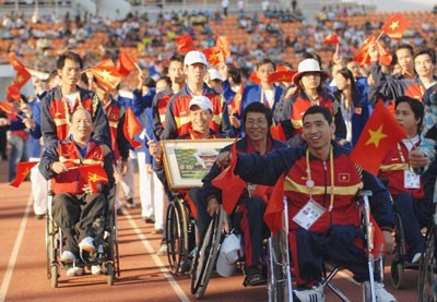 Vietnam's athletes attend a Paragames. (Source: Internet)