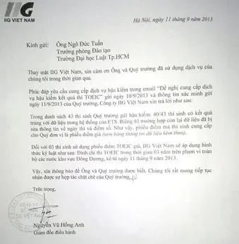 Báo động thi hộ tiếng Anh