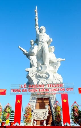 Victory Monument located at Junction City historical site in Tan Chau town, Tan Chau district (Photo:SGGP)