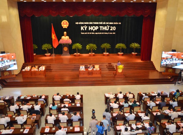 A view of the 20th session of the 8th HCMC People’s Council that was opened in the morning of December 8 (Photo: SGGP)