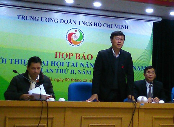 Press conference on the 2nd Vietnamese young talent congress (Photo: Sggp)