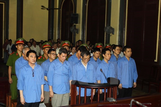 A trial on a corruption case which involves a branch manager of State-owned Agribank in Ho Chi Minh City (Source: VNA)