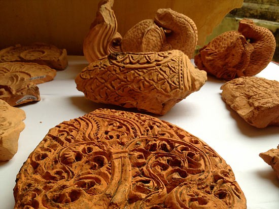 Objects are found in the Imperial Citadel of Thang Long in 2015.