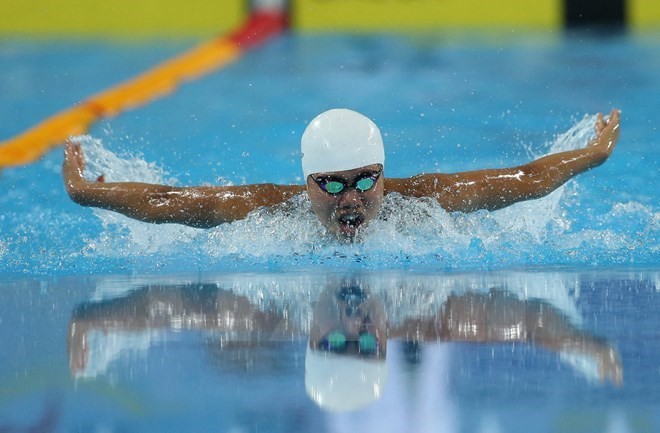 Swimmer Nguyen Thi Anh Vien (Photo: VNA)