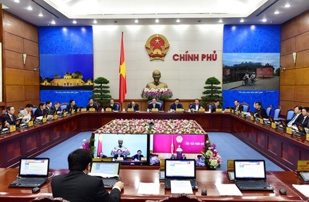 Chaired by Prime Minister Nguyen Tan Dung, the conference aimed to review the implementation of numerous socio-economic objectives for the year 2015 and discuss solutions to achieve objectives in the year to come. — VNA/VNS Photo Duc Tam