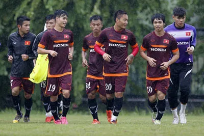 U.23 Việt Nam chuẩn bị cho VCK U.23 châu Á - Làm nền cho bầu Đức ảnh 1