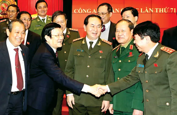 Xây dựng lực lượng Công an nhân dân trong sạch, vững mạnh