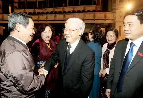 Lãnh đạo Đảng, Nhà nước dự gặp mặt đại biểu Quốc hội Hà Nội qua các thời kỳ