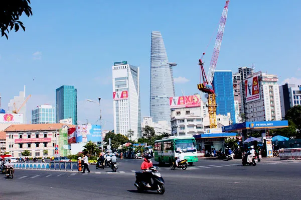 TPHCM rực rỡ sắc màu chào mừng Đại hội Đảng lần thứ XII ảnh 4