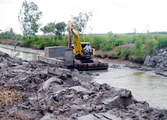 The salinity level in river downstream has increased considerably