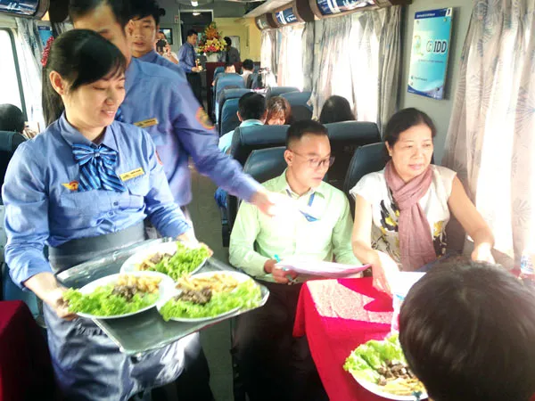 Đón tết trên tàu hỏa
