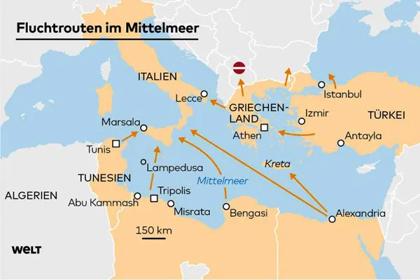 200.000 người tị nạn đang chờ ở Bắc Phi để vào châu Âu