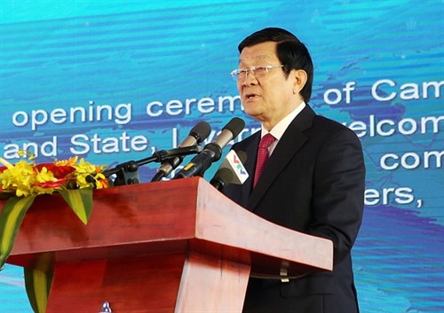 President Trương Tấn Sang hailed the Sài Gòn Newport Corporation and the Việt Nam Oil and Gas Group for completing the first phase of this important project. — VNA/VNS Nguyen Khang