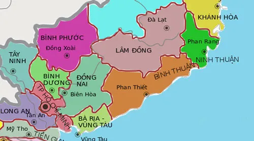 Ninh Thuận và Bình Thuận thuộc đồng bằng sông Cửu Long?