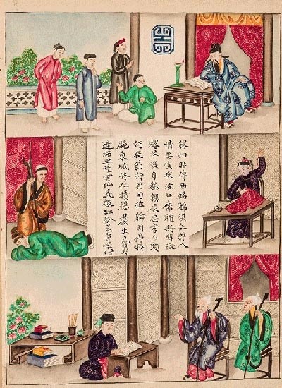 Multi-language book Story of Lục Vân Tiên with coloured illustrations. — Photo Vnexpress.net