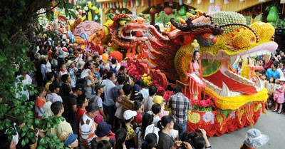 Southern fruits festival take place at Suoi Tien Cultural Park in HCMC on June 1- 9. (Photo:SGGP)