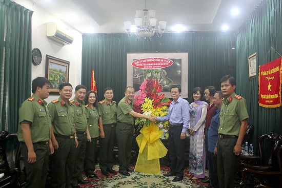 Delegations visit SGGP Newspaper on Vietnamese Revolutionary Journalism Day. (Photo: SGGP)