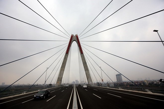 Nhat Tan bridge funded by Japanese ODA (Source: VNA)