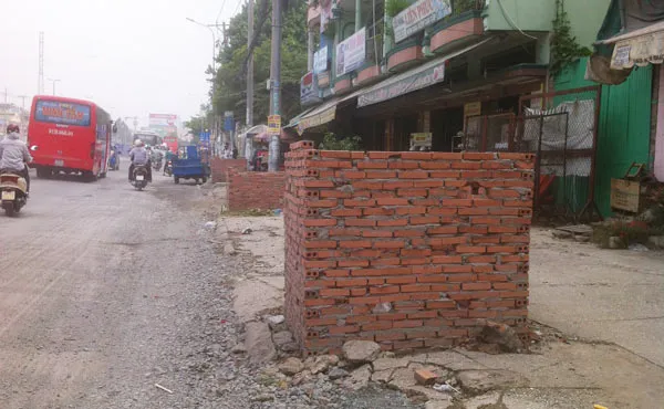 Giảm độ cao Dự án nâng đường Kinh Dương Vương