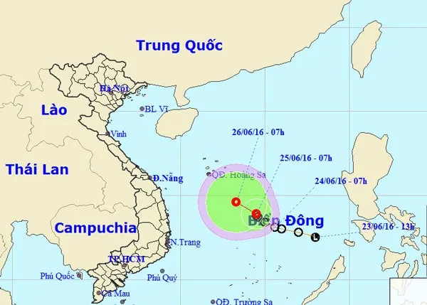 Áp thấp nhiệt đới gây mưa dông, lốc xoáy và gió giật khu vực Nam Bộ
