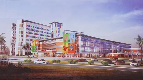 Model of HCMC Children's Hospital. (Photo:SGGP)