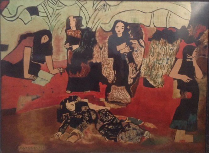 "Banana garden" by painter Nguyen Sang "The gracefulness" by painter Duong Bich Lien