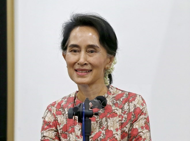 Myanmar’s State Counsellor Aung San Suu Kyi (Source: EPA/ VNA)