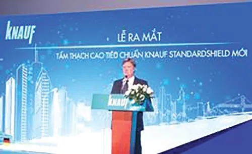 Knauf Việt Nam ra mắt tấm thạch cao tiêu chuẩn Knauf StandardShield mới
