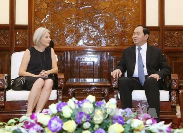 Chủ tịch nước Trần Đại Quang tiếp Đại sứ Đan Mạch