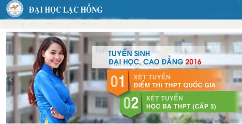 Trường ĐH Lạc Hồng công bố phương thức tuyển sinh 2016