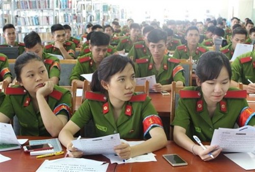 The People’s Police Academy has trained more than 1,000 cadets in stopping wildlife crimes in Việt Nam. — Photo courtesy of Freeland