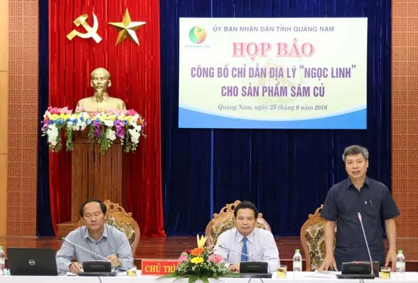 Công bố chỉ dẫn địa lý "Ngọc Linh" cho sản phẩm sâm củ