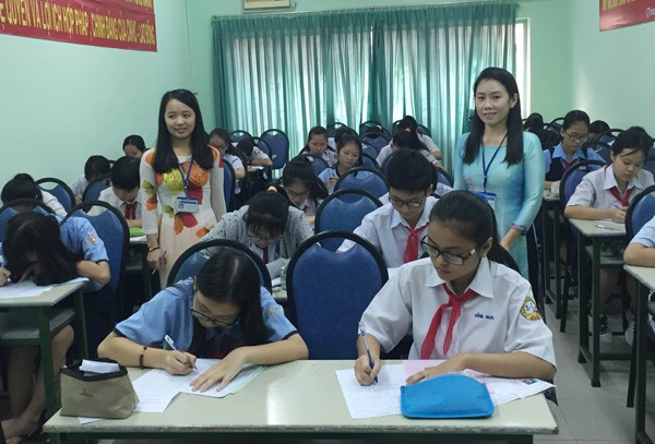 Students participate in the district-level round in District 10. (Photo: SGGP)