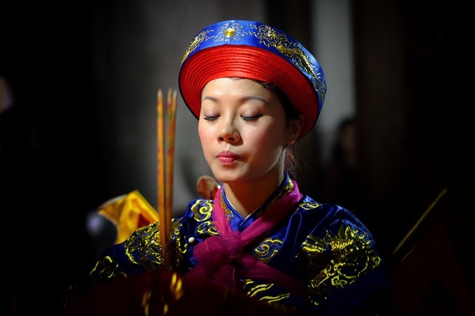 Unique: Hau Dong rituals merge religion, fashion, choreography, theater, soothsaying and mediumship to engage audiences in a way Tewfic hadn’t seen before. –Photo Courtesy of Tewfic.