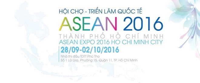 ASEAN International Expo 2016's banner (Photo: aseanexpo.vn)