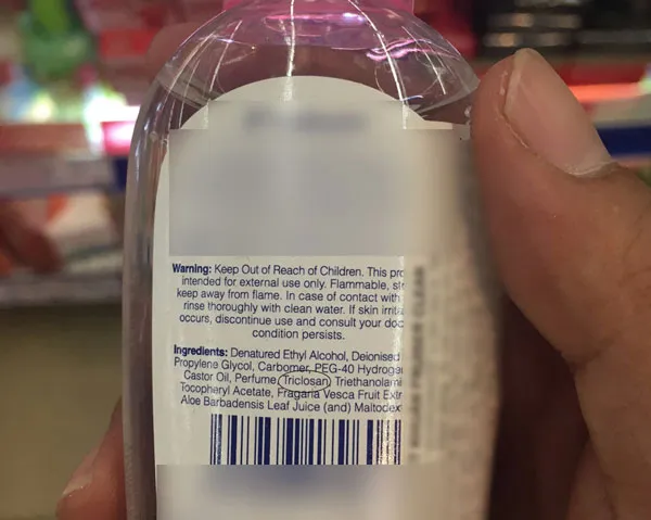 Cảnh giác với xà phòng có triclosan