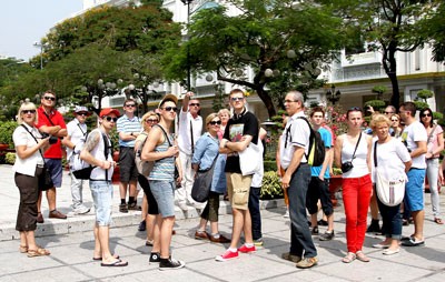 International arrivals to Vietnam increase sharply. (Photo:SGGP)