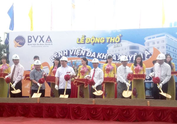 At the ground-breaking ceremony (Photo: SGGP)