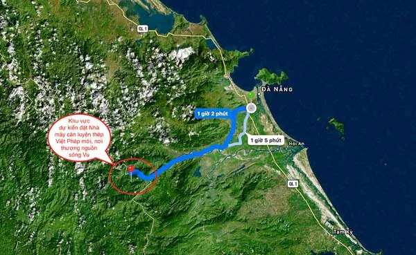 Quảng Nam: Nhà máy thép dời lên thượng nguồn, hạ du lo lắng