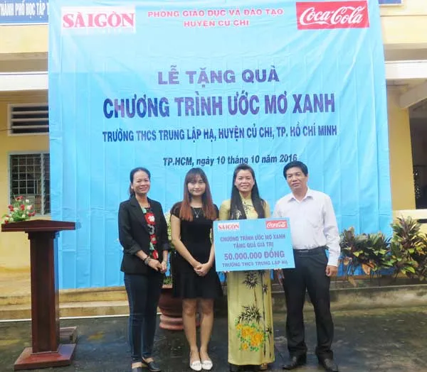 Chương trình Ước mơ Xanh báo SGGP tặng quà đợt 3 tại Củ Chi