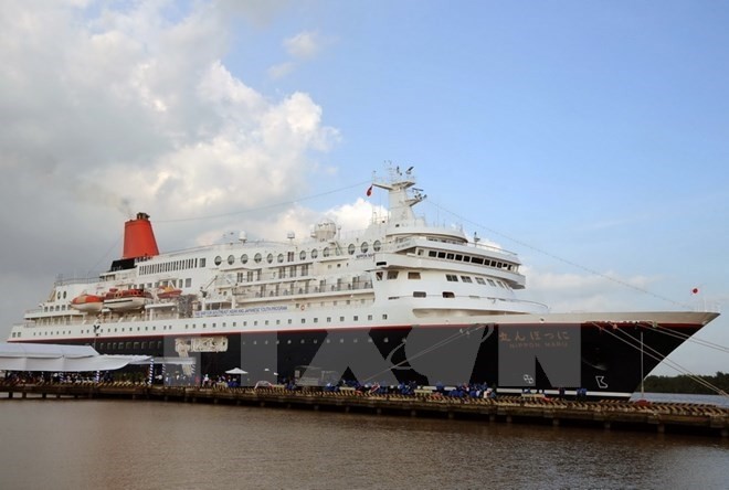 The ship arrives Cat Lai Port in HCM City (Source: VNA)