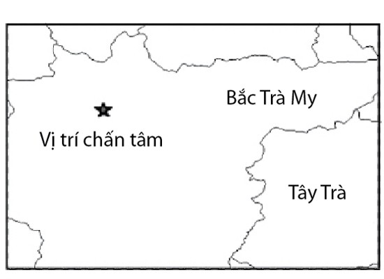 Map of epicenter location