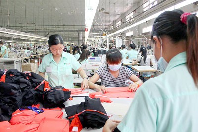 Taiwanese garment firm Kim Hong in Linh Trung 2 export processing zone, HCMC (Illustrative photo: SGGP)