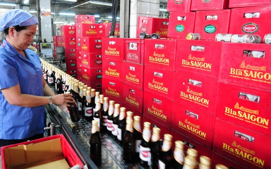 A production line at Sabeco