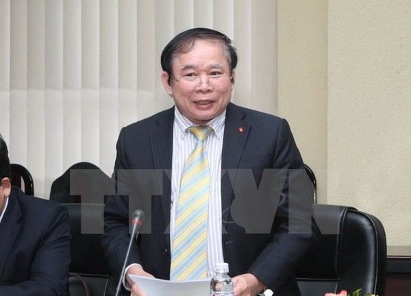Deputy Minister of Education and Training Bui Van Ga speaks at the ceremony (Source: VNA)