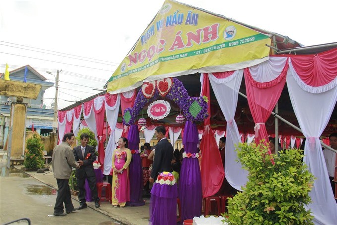 Unions and reunions: The Ngoc Anh service now caters to all kinds of events in Da Nang City and neighbouring villages in Quang Nam Province. (Photo: VNS)